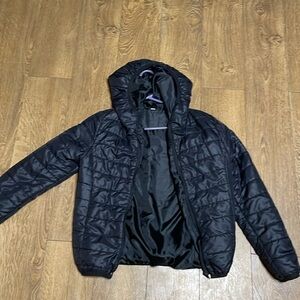 Black puffer jacket